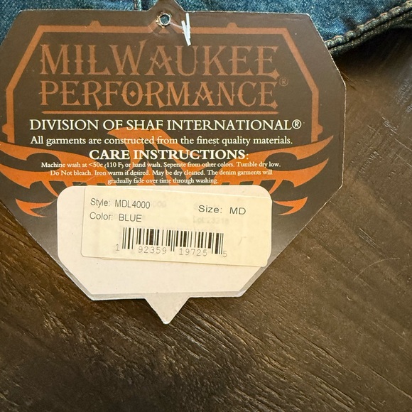 Milwaukee Performance Blue Denim Vest - Picture 3 of 5